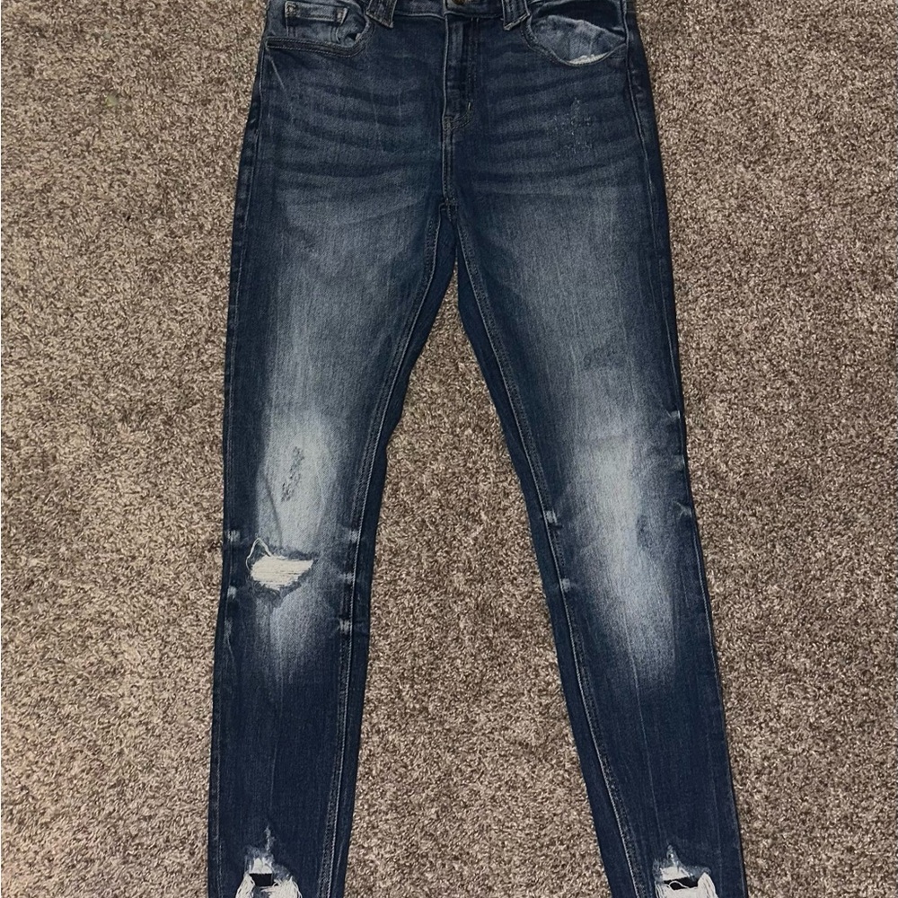 Kancan Mid-Rise Ankle Skinny Jeans